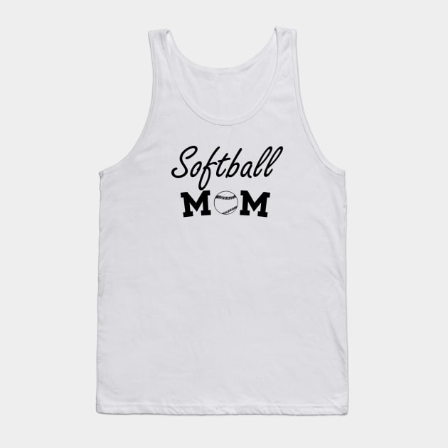 Softball Mom, Sports Mom, Softball, Mom, Mama, Biggest Fan, Gift for Mom Tank Top by FashionDesignz